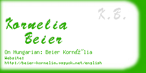 kornelia beier business card